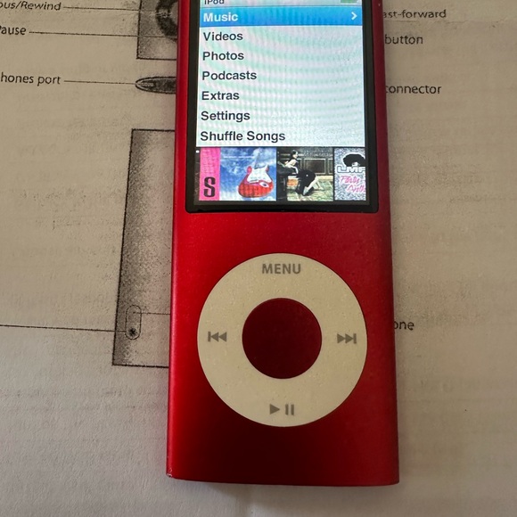 Apple Ipod Nano Product Red 8gb With New Accessories